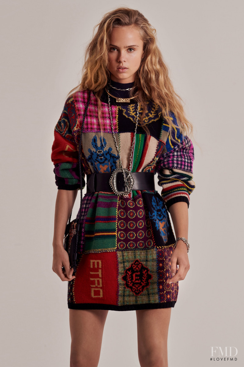 Olivia Vinten featured in  the Etro lookbook for Pre-Fall 2020