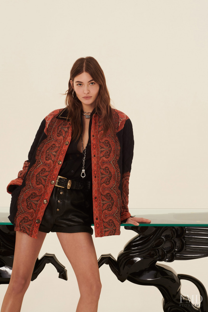 Grace Elizabeth featured in  the Etro lookbook for Pre-Fall 2020