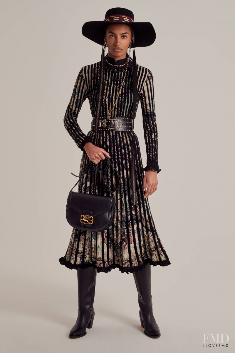 Sacha Quenby featured in  the Etro lookbook for Pre-Fall 2020