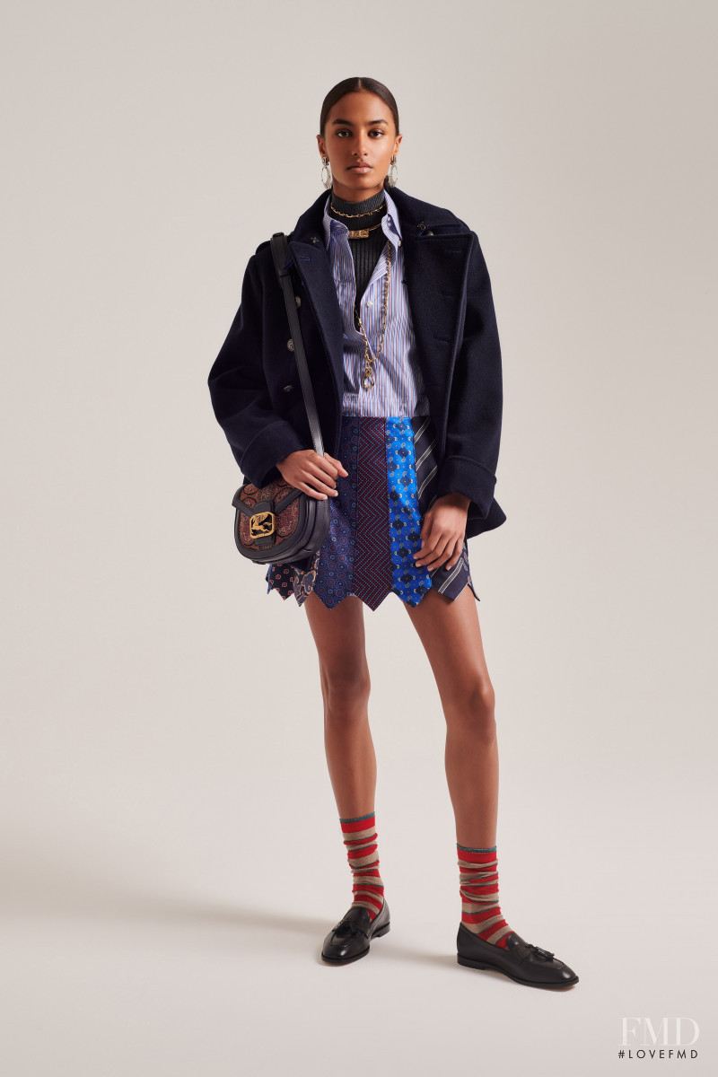 Sacha Quenby featured in  the Etro lookbook for Pre-Fall 2020