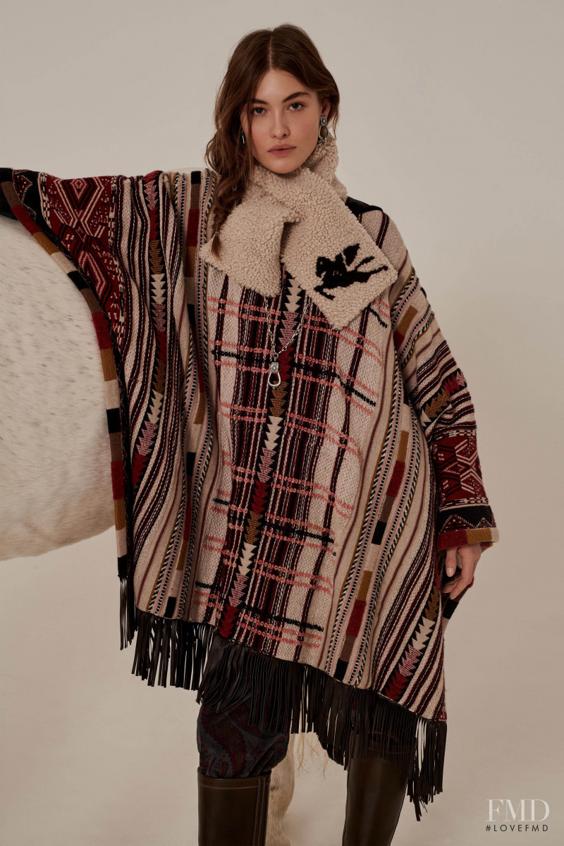 Grace Elizabeth featured in  the Etro lookbook for Pre-Fall 2020