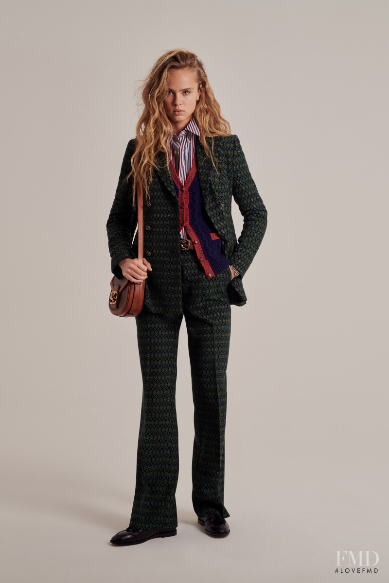 Olivia Vinten featured in  the Etro lookbook for Pre-Fall 2020