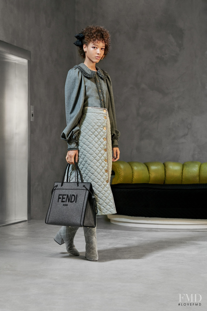 Sculy Mejia Escobosa featured in  the Fendi lookbook for Pre-Fall 2020