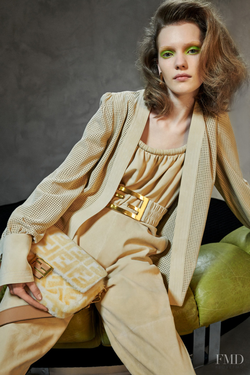 Penelope Ternes featured in  the Fendi lookbook for Pre-Fall 2020