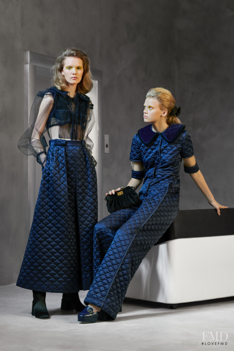 Evie Harris featured in  the Fendi lookbook for Pre-Fall 2020