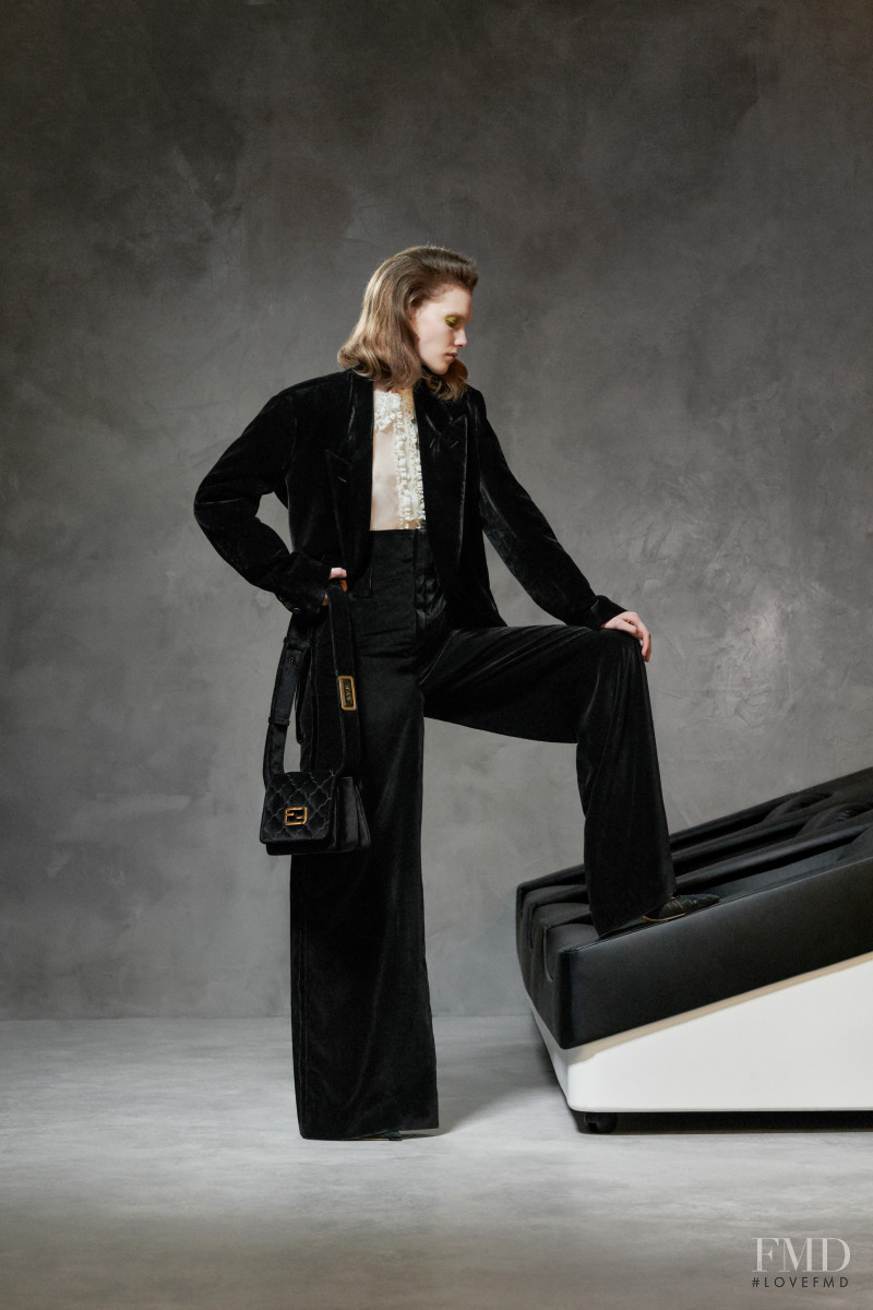 Penelope Ternes featured in  the Fendi lookbook for Pre-Fall 2020