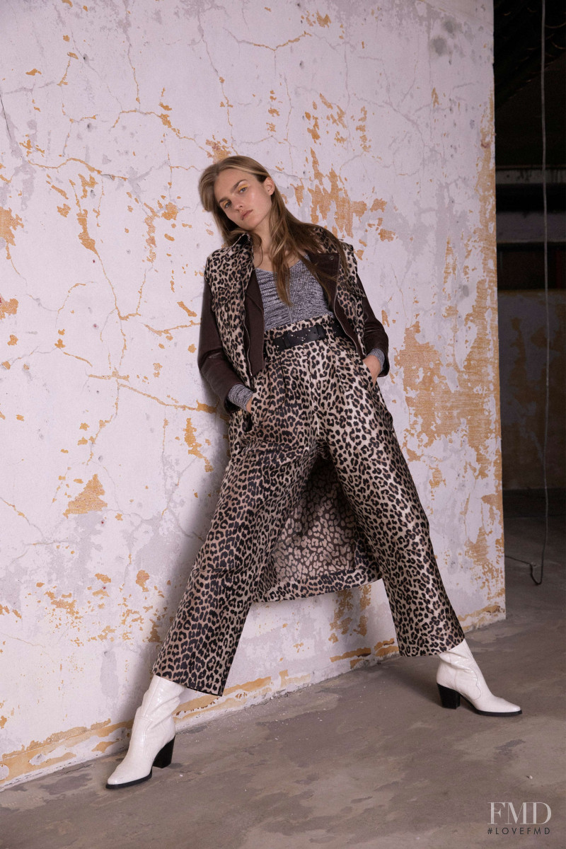 Josefine Lynderup featured in  the Ganni lookbook for Pre-Fall 2020