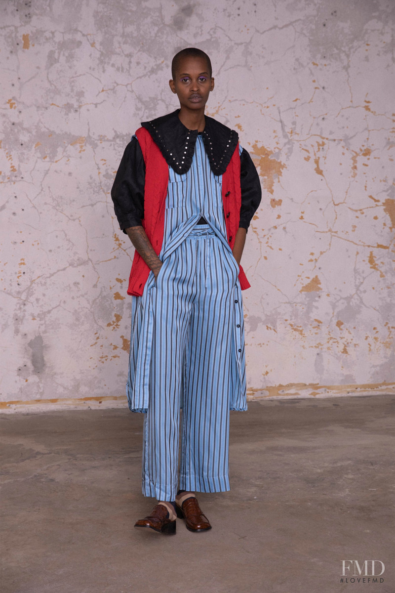 Nella Ngingo featured in  the Ganni lookbook for Pre-Fall 2020