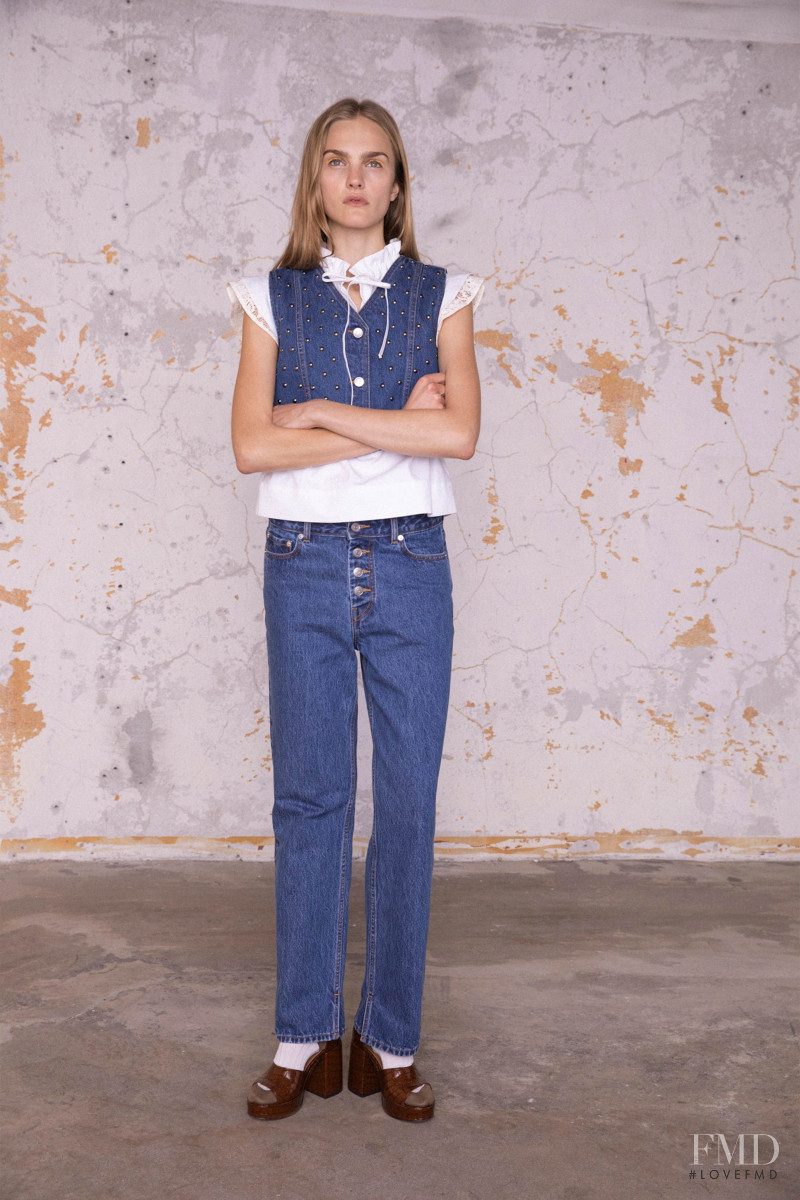 Josefine Lynderup featured in  the Ganni lookbook for Pre-Fall 2020