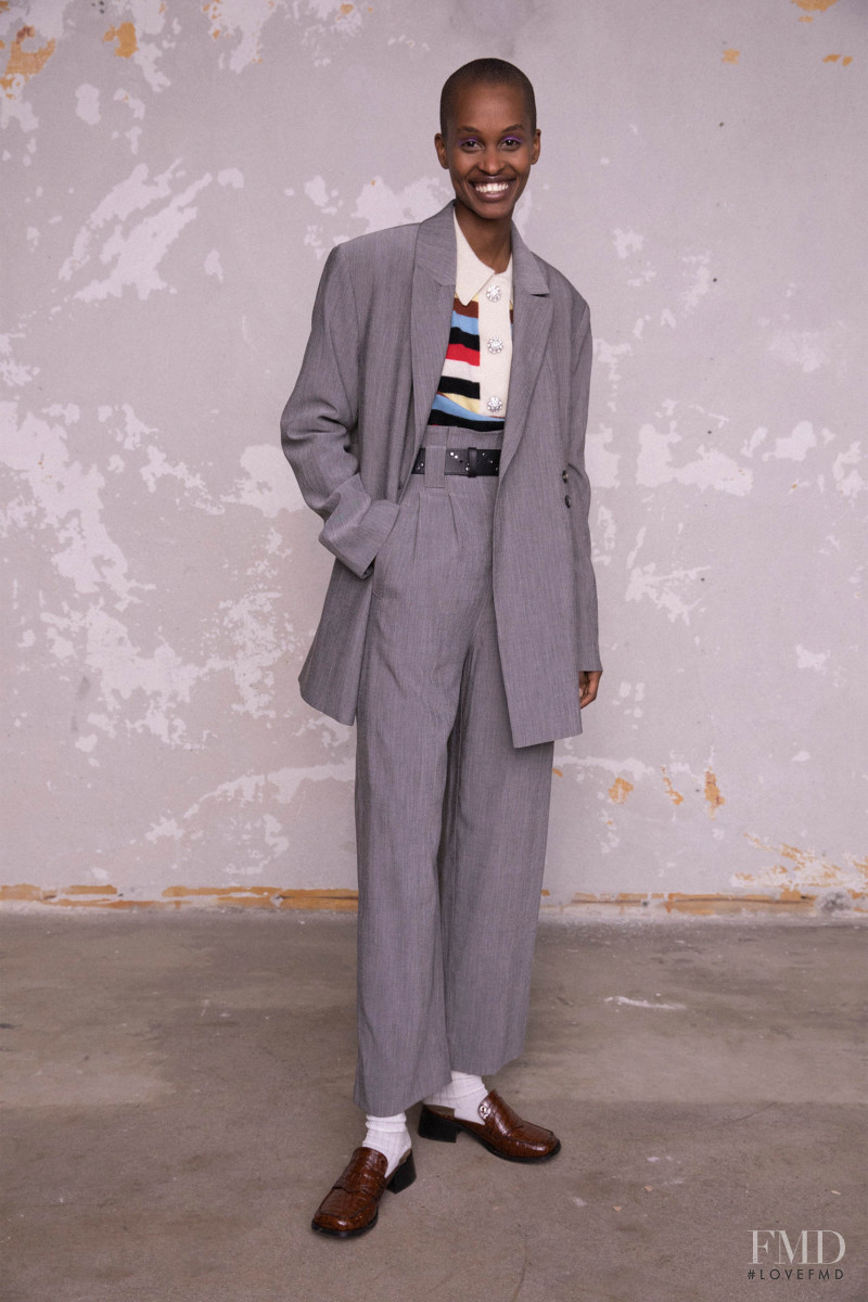 Nella Ngingo featured in  the Ganni lookbook for Pre-Fall 2020