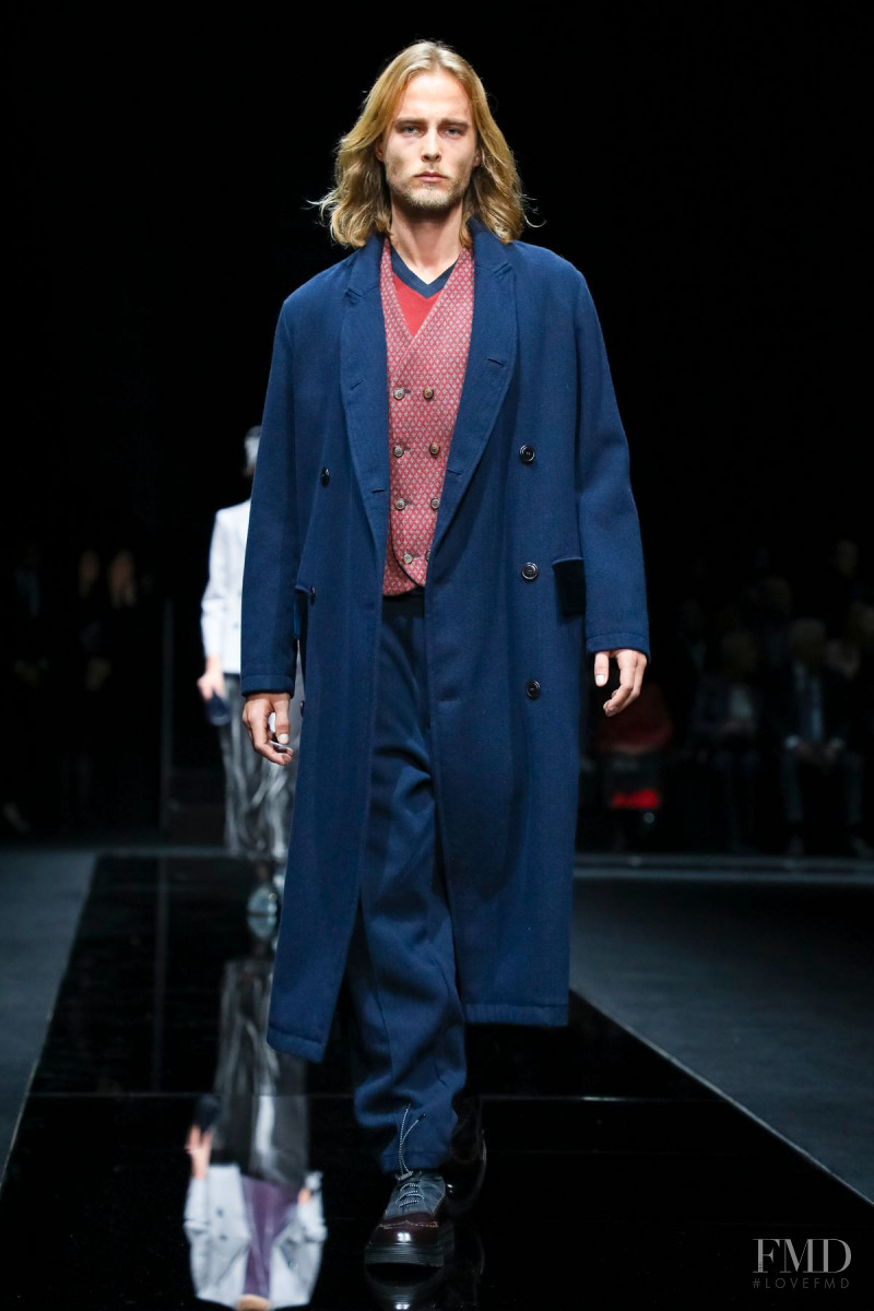 Luke Maehlmann featured in  the Giorgio Armani fashion show for Pre-Fall 2020