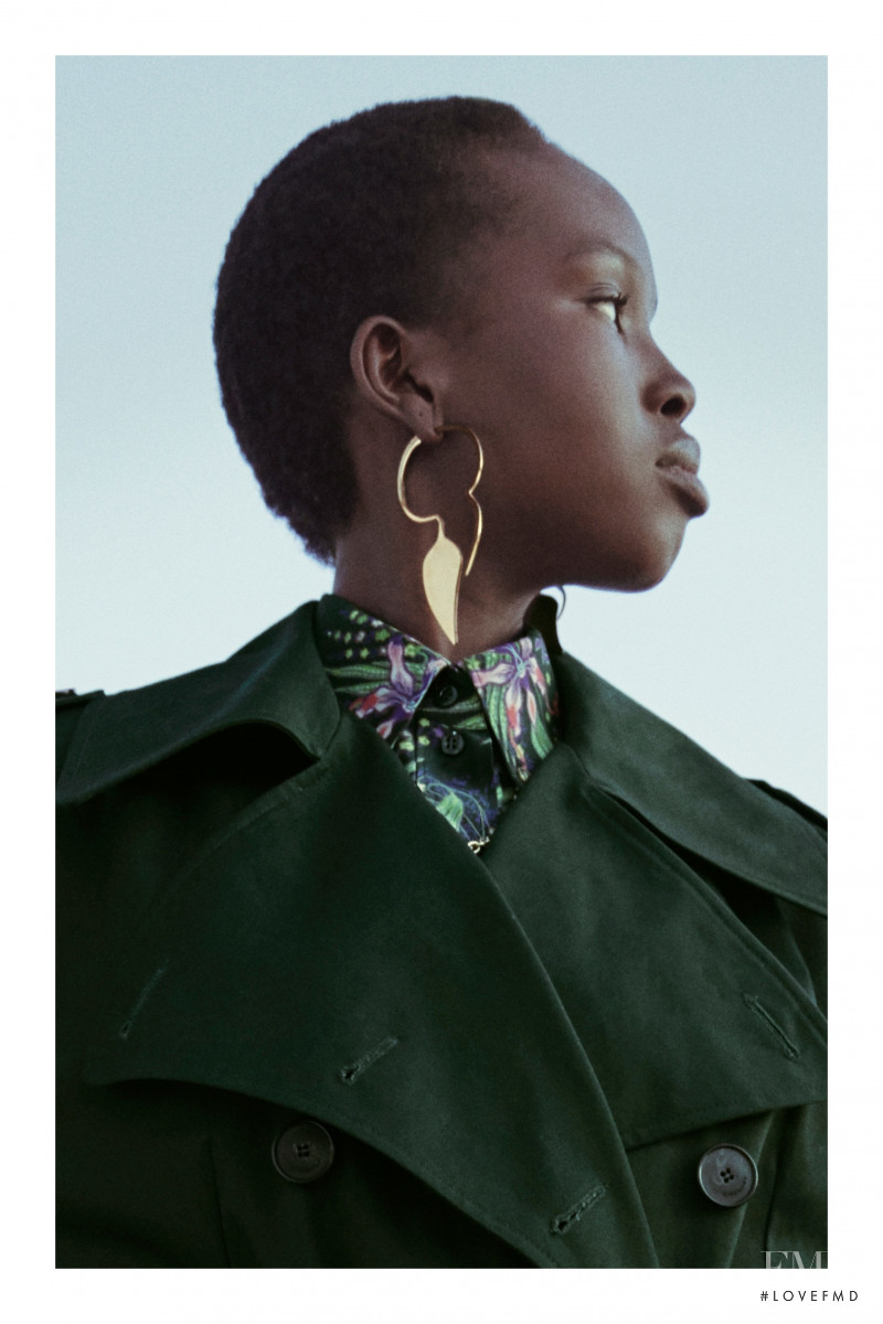 Ajok Madel featured in  the Givenchy lookbook for Pre-Fall 2020