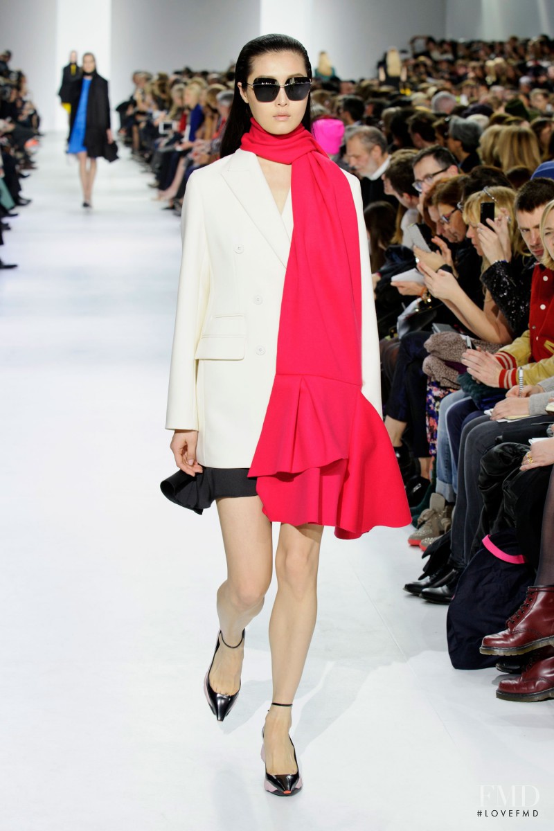 Sung Hee Kim featured in  the Christian Dior fashion show for Autumn/Winter 2014