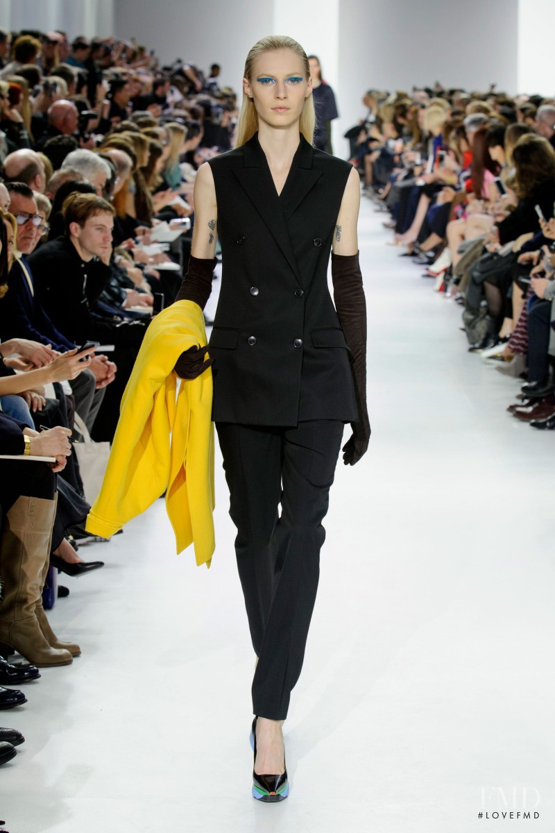 Julia Nobis featured in  the Christian Dior fashion show for Autumn/Winter 2014