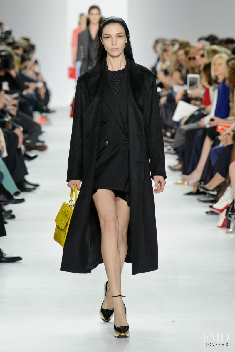 Mariacarla Boscono featured in  the Christian Dior fashion show for Autumn/Winter 2014