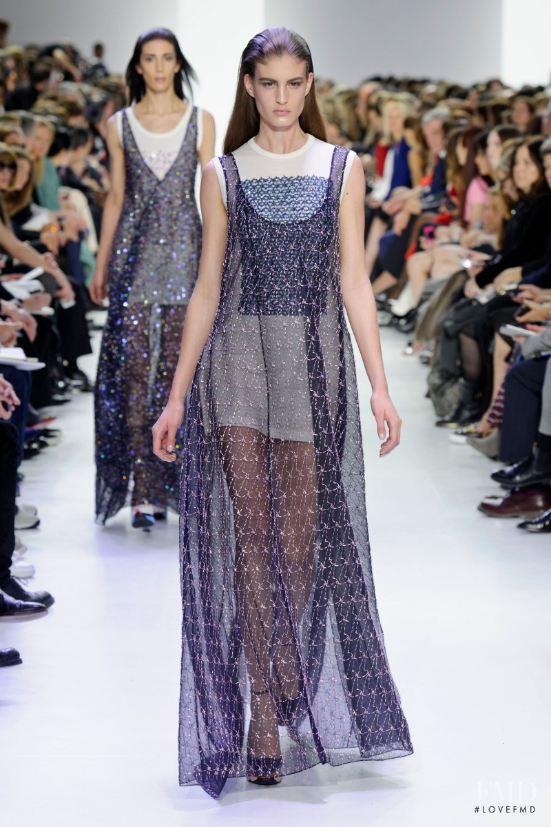 Elodia Prieto featured in  the Christian Dior fashion show for Autumn/Winter 2014