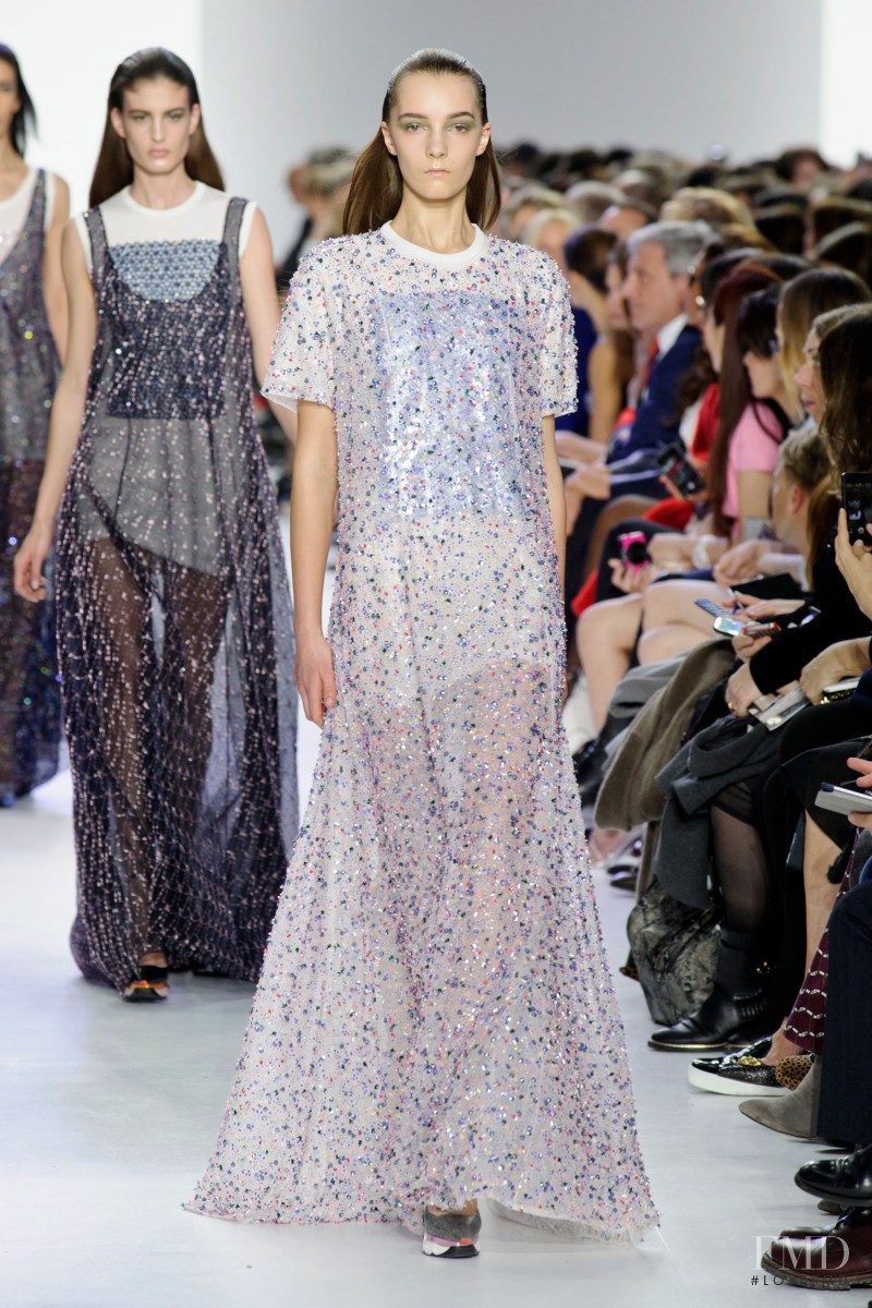 Irina Liss featured in  the Christian Dior fashion show for Autumn/Winter 2014