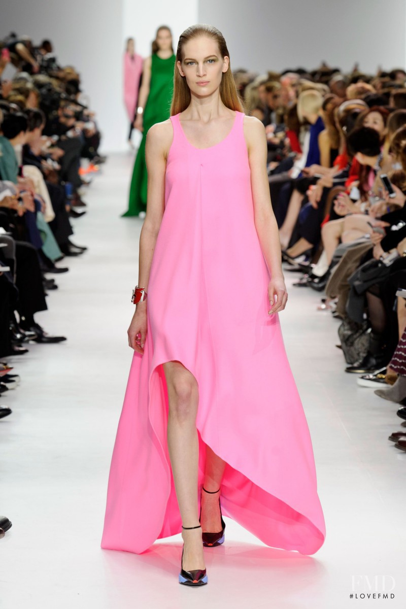 Vanessa Axente featured in  the Christian Dior fashion show for Autumn/Winter 2014