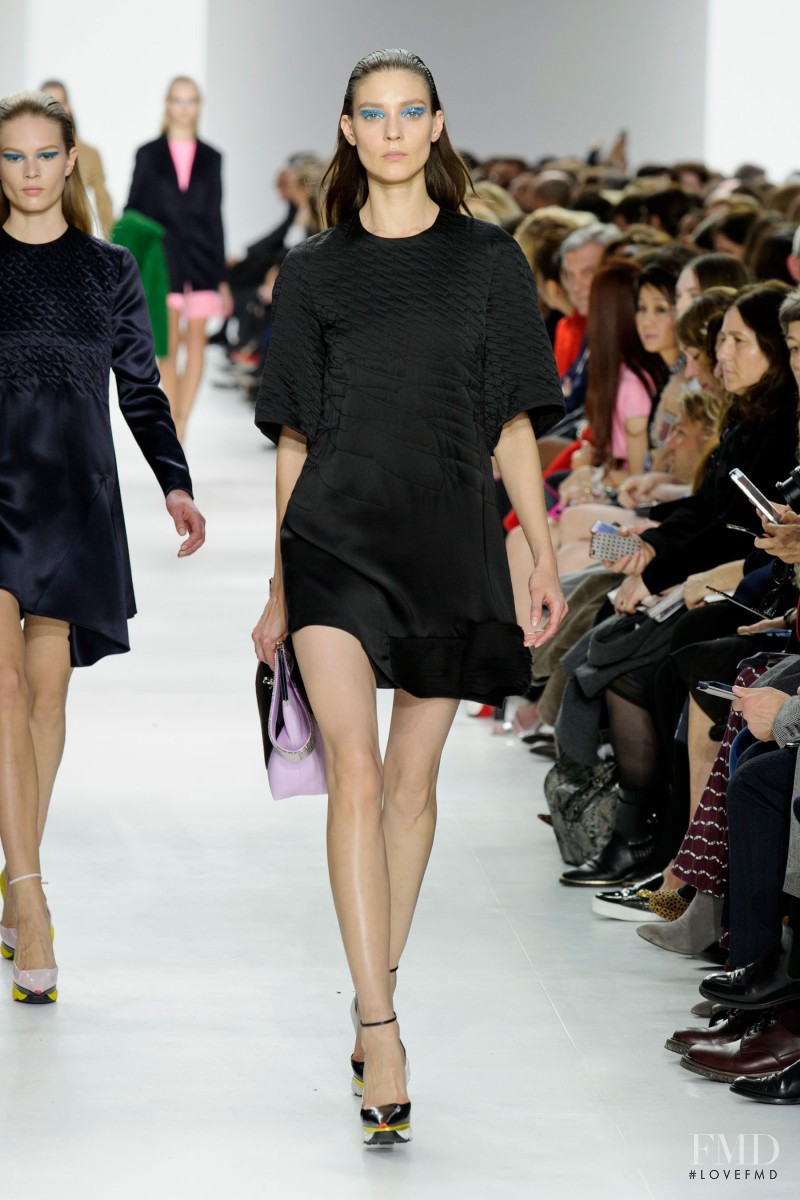 Kati Nescher featured in  the Christian Dior fashion show for Autumn/Winter 2014