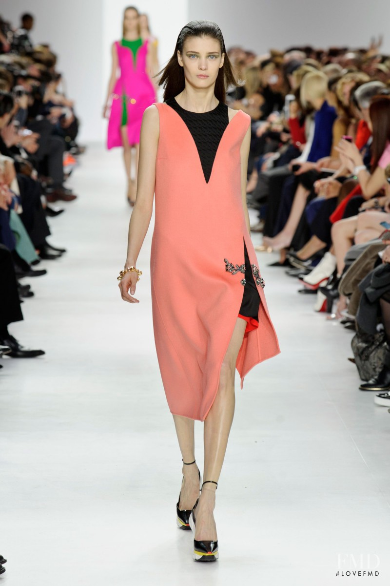 Diana Moldovan featured in  the Christian Dior fashion show for Autumn/Winter 2014