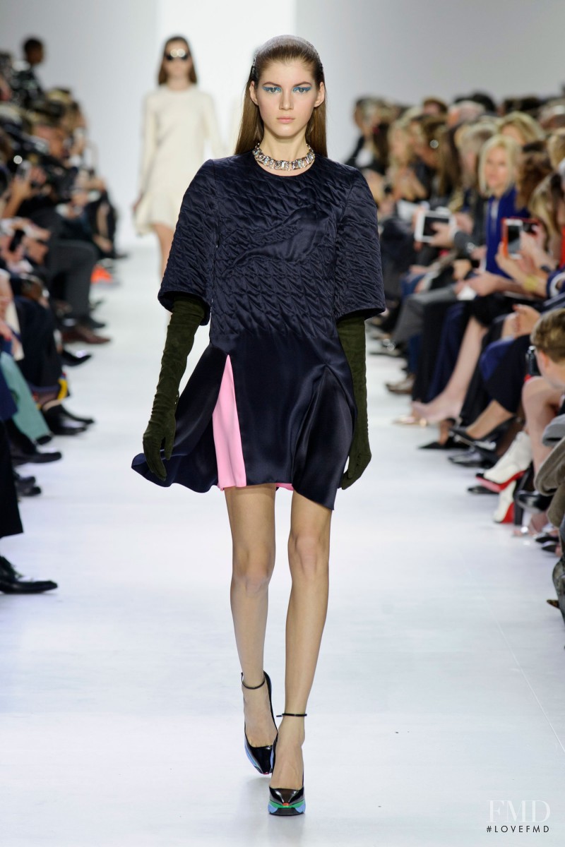 Valery Kaufman featured in  the Christian Dior fashion show for Autumn/Winter 2014