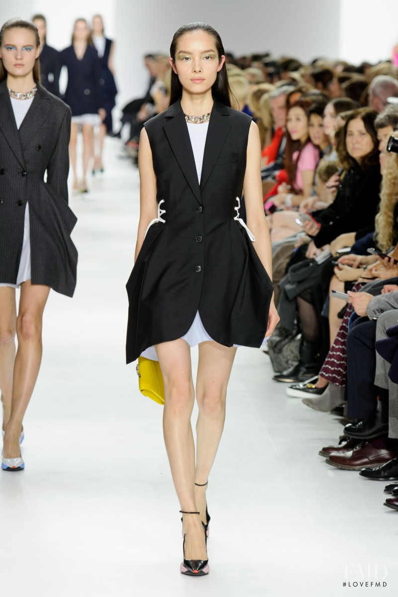 Fei Fei Sun featured in  the Christian Dior fashion show for Autumn/Winter 2014