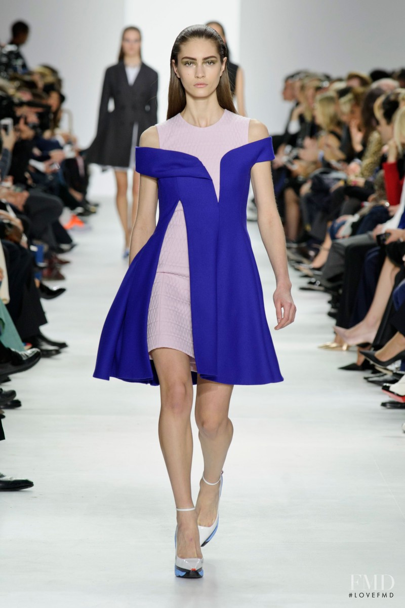 Marine Deleeuw featured in  the Christian Dior fashion show for Autumn/Winter 2014