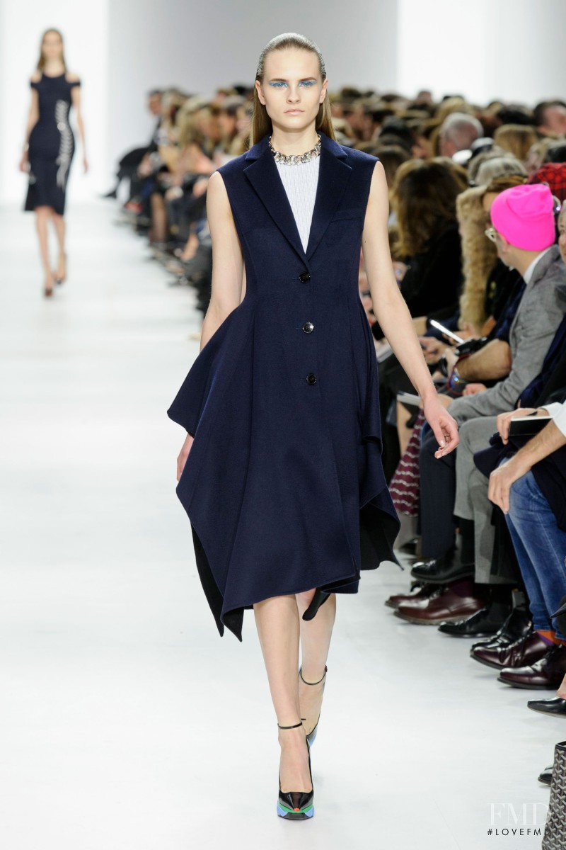 Kristina Petrosiute featured in  the Christian Dior fashion show for Autumn/Winter 2014