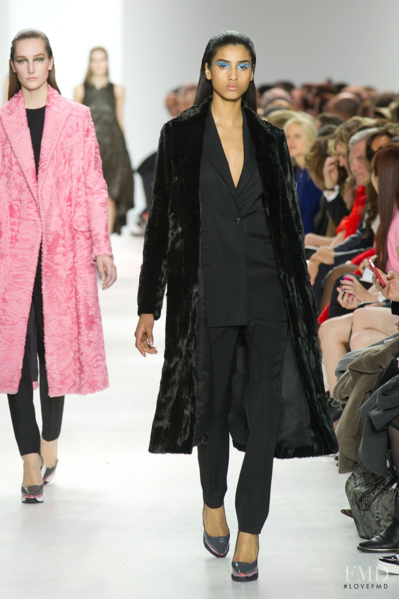 Imaan Hammam featured in  the Christian Dior fashion show for Autumn/Winter 2014