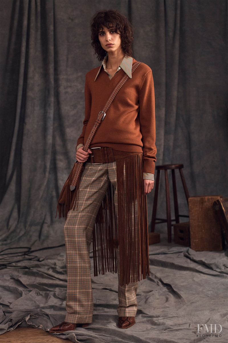 Mica Arganaraz featured in  the Michael Kors Collection lookbook for Pre-Fall 2020