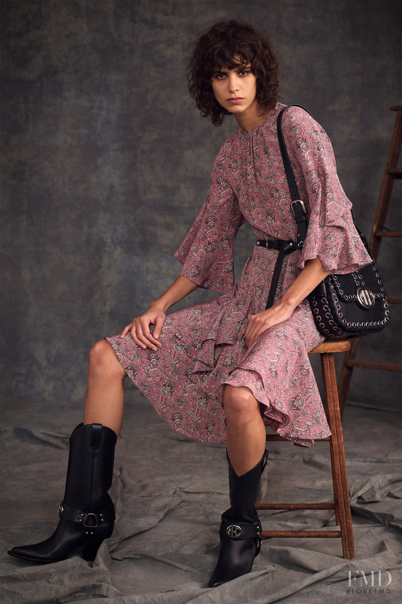 Mica Arganaraz featured in  the Michael Kors Collection lookbook for Pre-Fall 2020