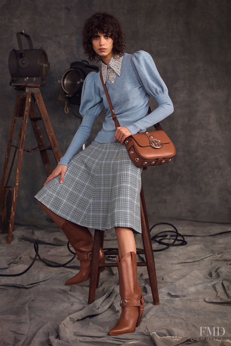 Mica Arganaraz featured in  the Michael Kors Collection lookbook for Pre-Fall 2020