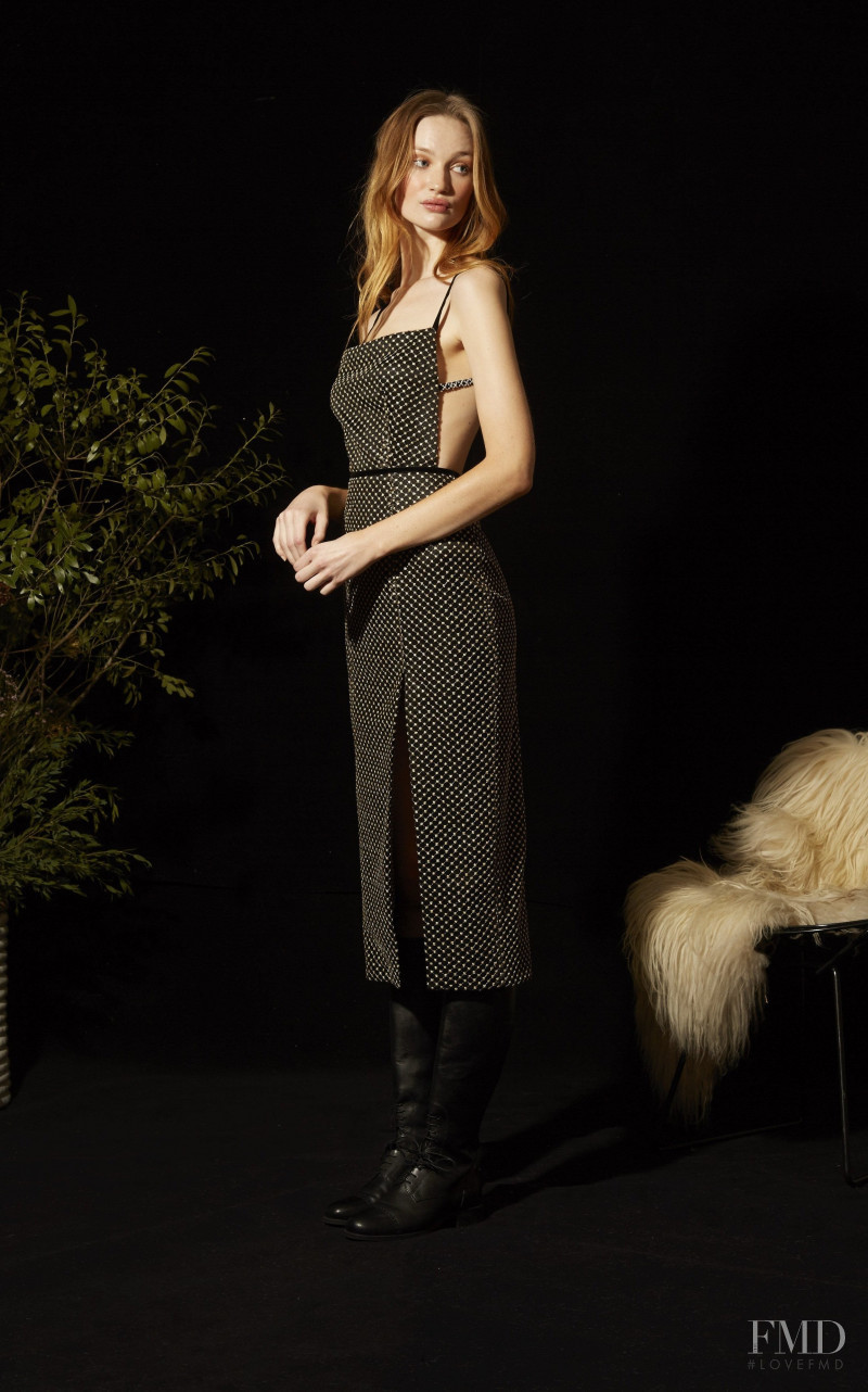 Sarah McSweeney featured in  the Markarian lookbook for Pre-Fall 2018