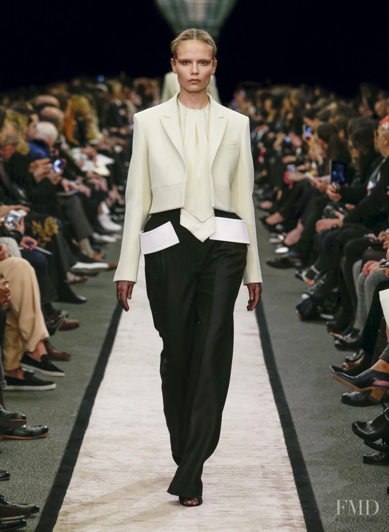 Natasha Poly featured in  the Givenchy fashion show for Autumn/Winter 2014