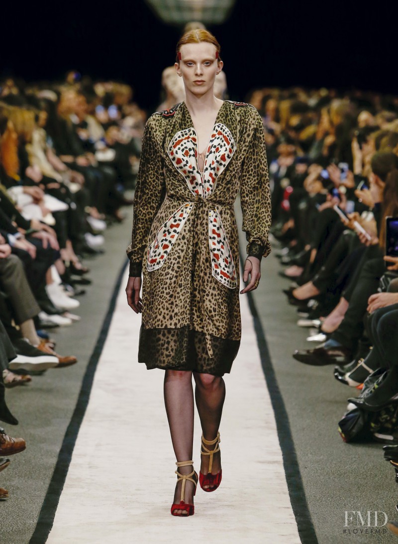 Karen Elson featured in  the Givenchy fashion show for Autumn/Winter 2014