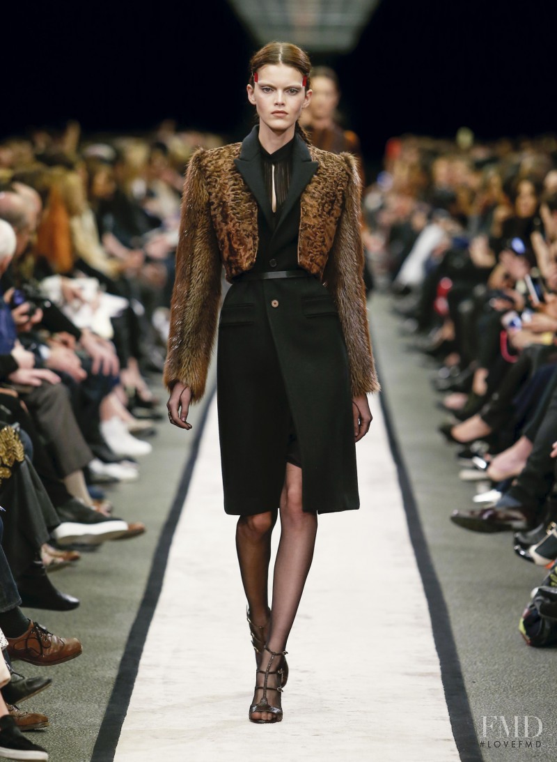 Kamila Hansen featured in  the Givenchy fashion show for Autumn/Winter 2014