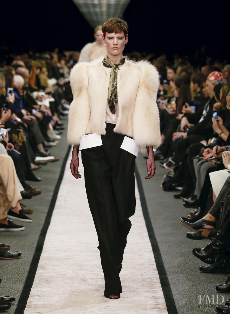 Saskia de Brauw featured in  the Givenchy fashion show for Autumn/Winter 2014