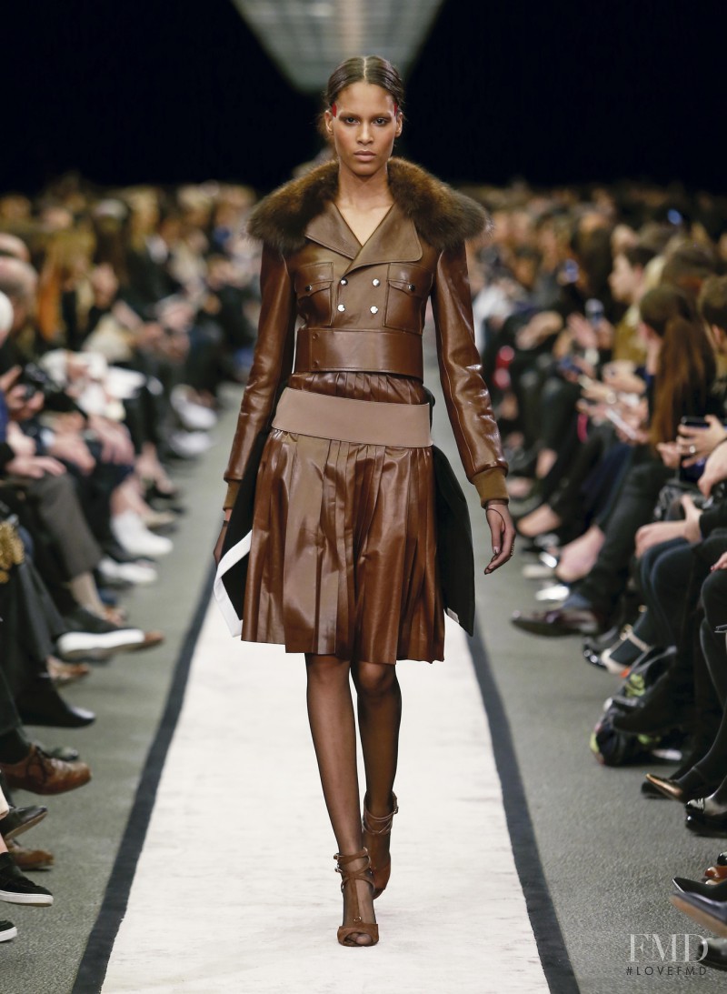 Cindy Bruna featured in  the Givenchy fashion show for Autumn/Winter 2014