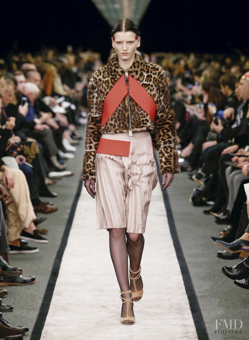 Katlin Aas featured in  the Givenchy fashion show for Autumn/Winter 2014