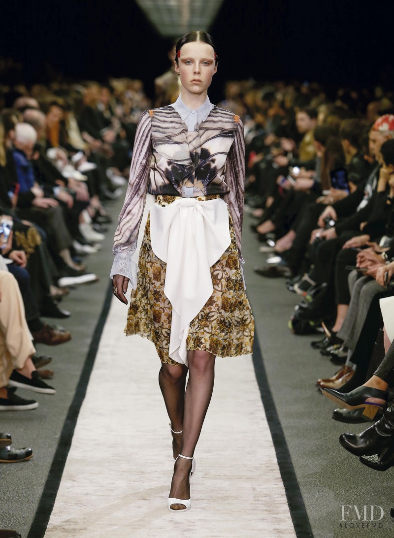 Edie Campbell featured in  the Givenchy fashion show for Autumn/Winter 2014