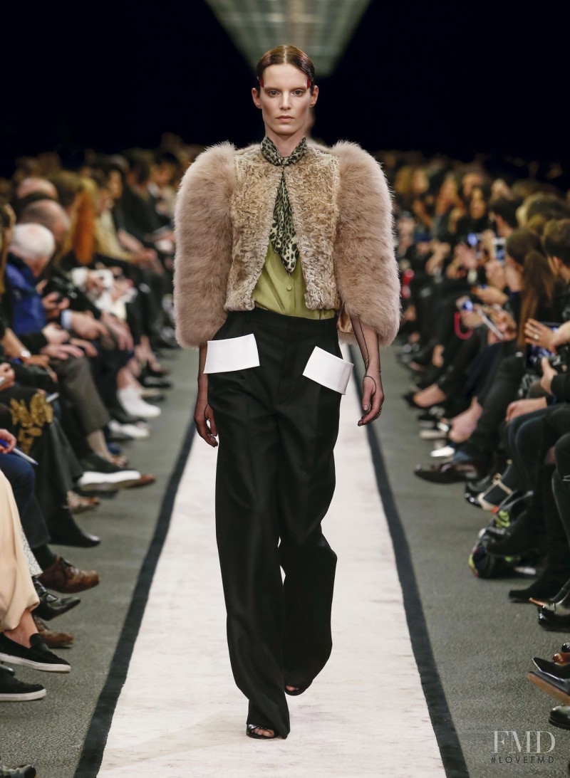 Iris Strubegger featured in  the Givenchy fashion show for Autumn/Winter 2014