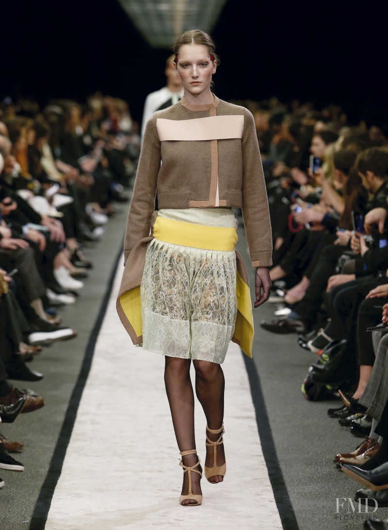 Joséphine Le Tutour featured in  the Givenchy fashion show for Autumn/Winter 2014