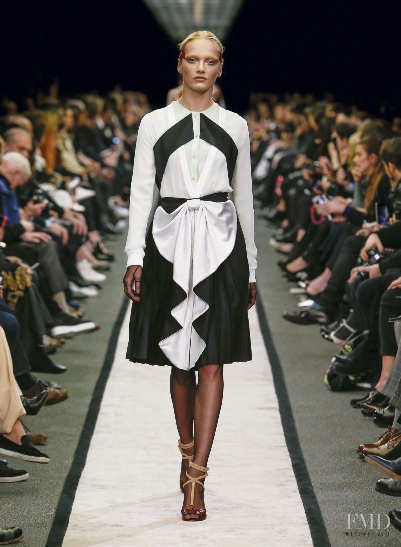 Karmen Pedaru featured in  the Givenchy fashion show for Autumn/Winter 2014