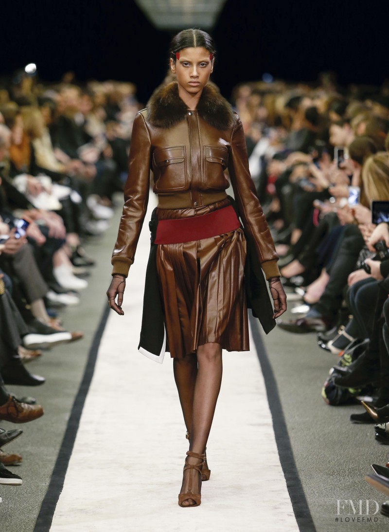 Imaan Hammam featured in  the Givenchy fashion show for Autumn/Winter 2014