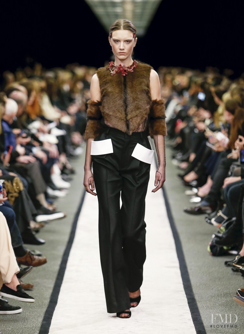 Ronja Furrer featured in  the Givenchy fashion show for Autumn/Winter 2014