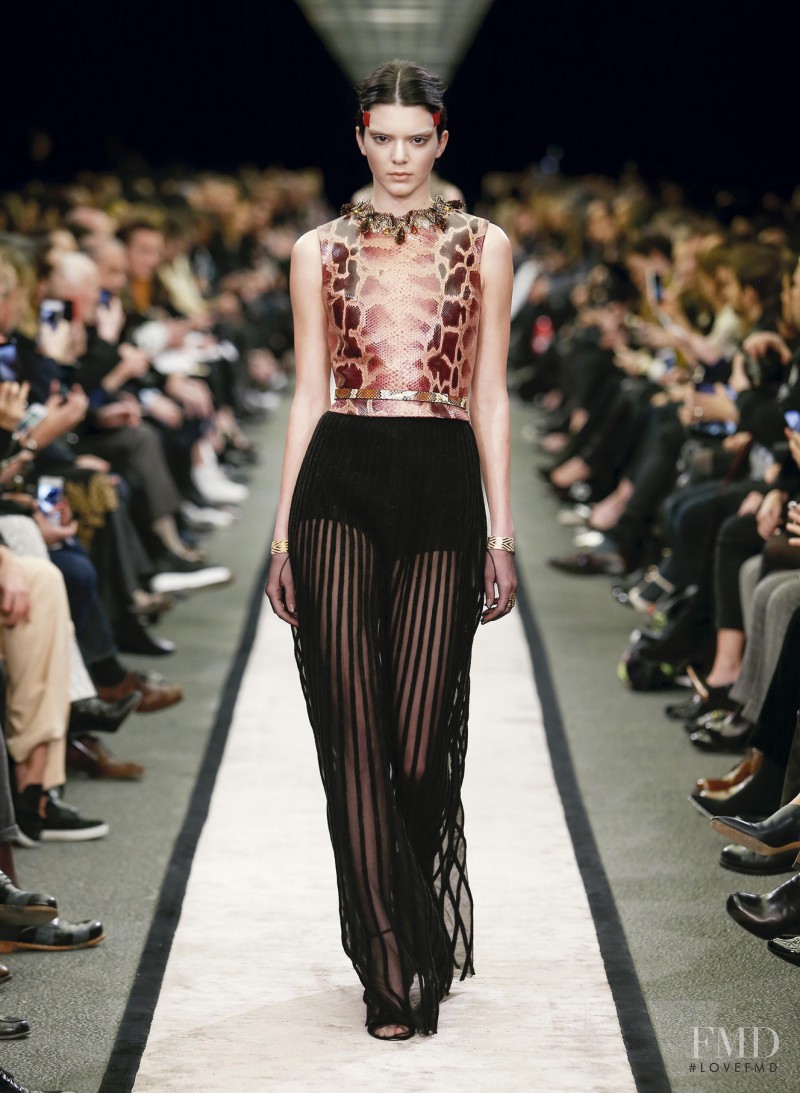 Kendall Jenner featured in  the Givenchy fashion show for Autumn/Winter 2014