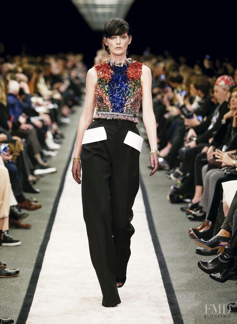 Stella Tennant featured in  the Givenchy fashion show for Autumn/Winter 2014