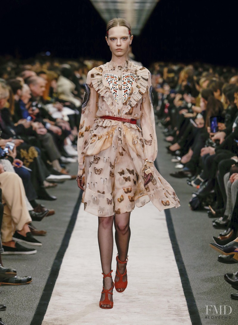 Mina Cvetkovic featured in  the Givenchy fashion show for Autumn/Winter 2014