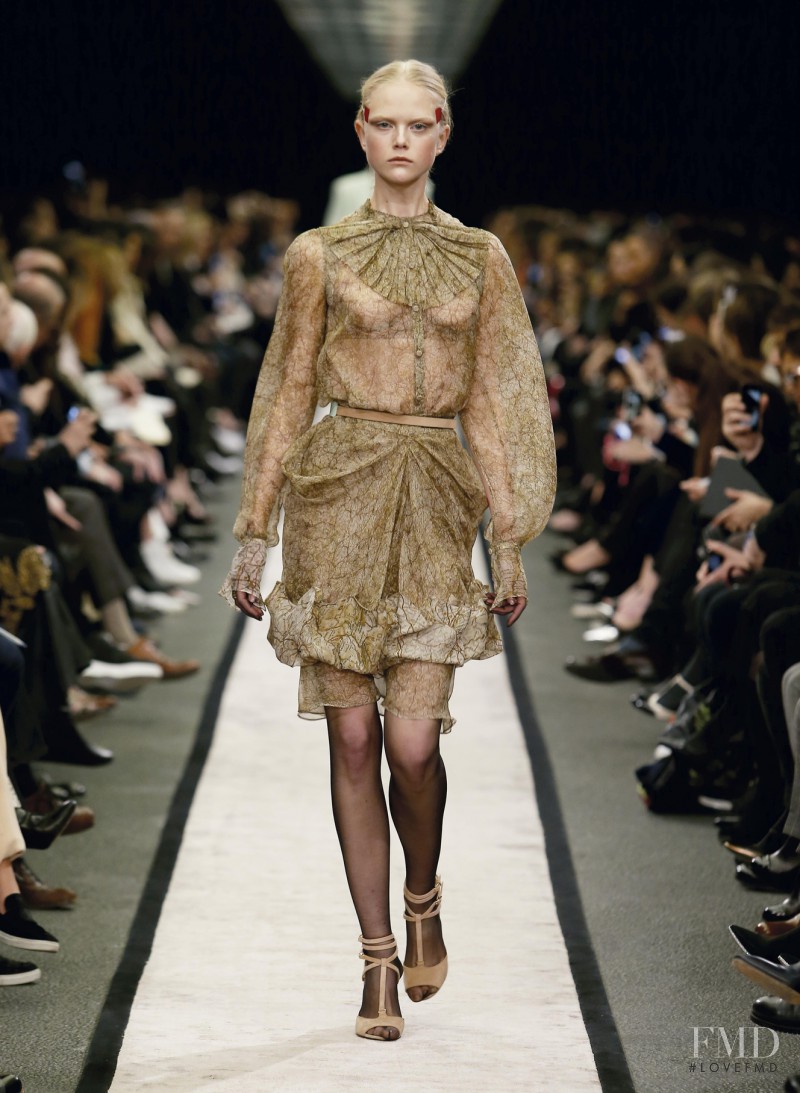 Anne Sophie Monrad featured in  the Givenchy fashion show for Autumn/Winter 2014