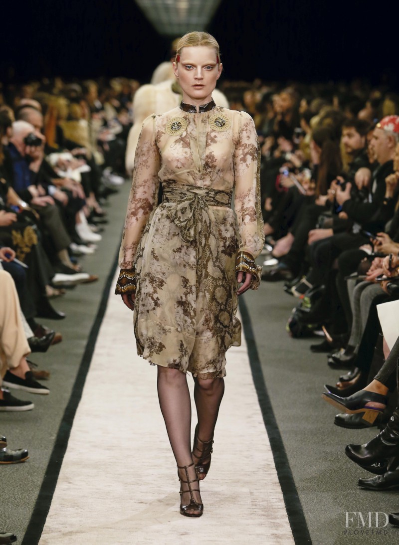 Guinevere van Seenus featured in  the Givenchy fashion show for Autumn/Winter 2014